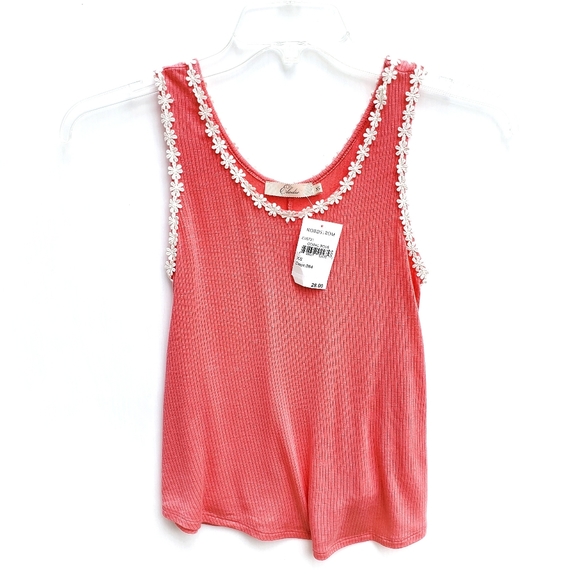 ❤SOLD❤️Anthro Elodie 🌺 Soft Floral Ribbed & Flowy Flowers Tank Slub 🌺 - Picture 5 of 16